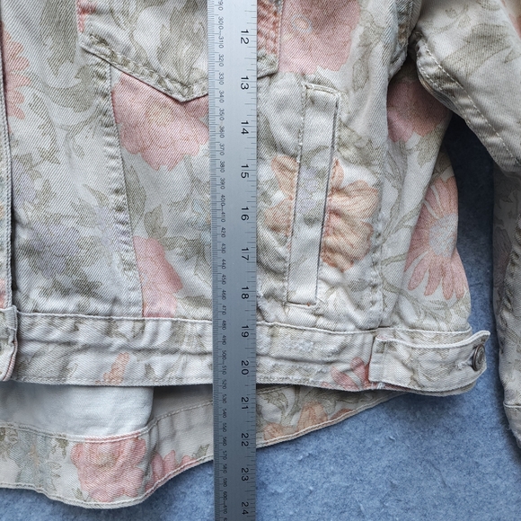 We The Free Opal Swing Printed Denim Jacket in Ivory Combo Floral - Picture 10 of 10